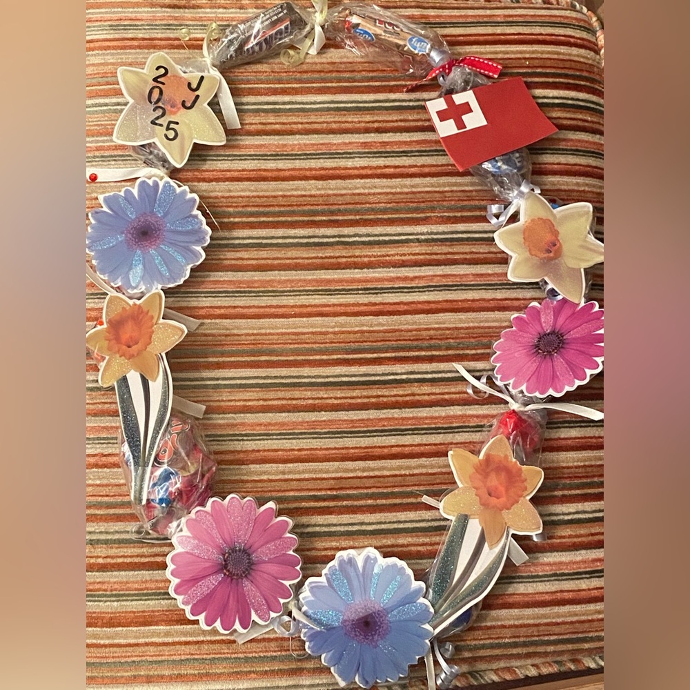 Floral Candy Lei with Multicolor Flowers